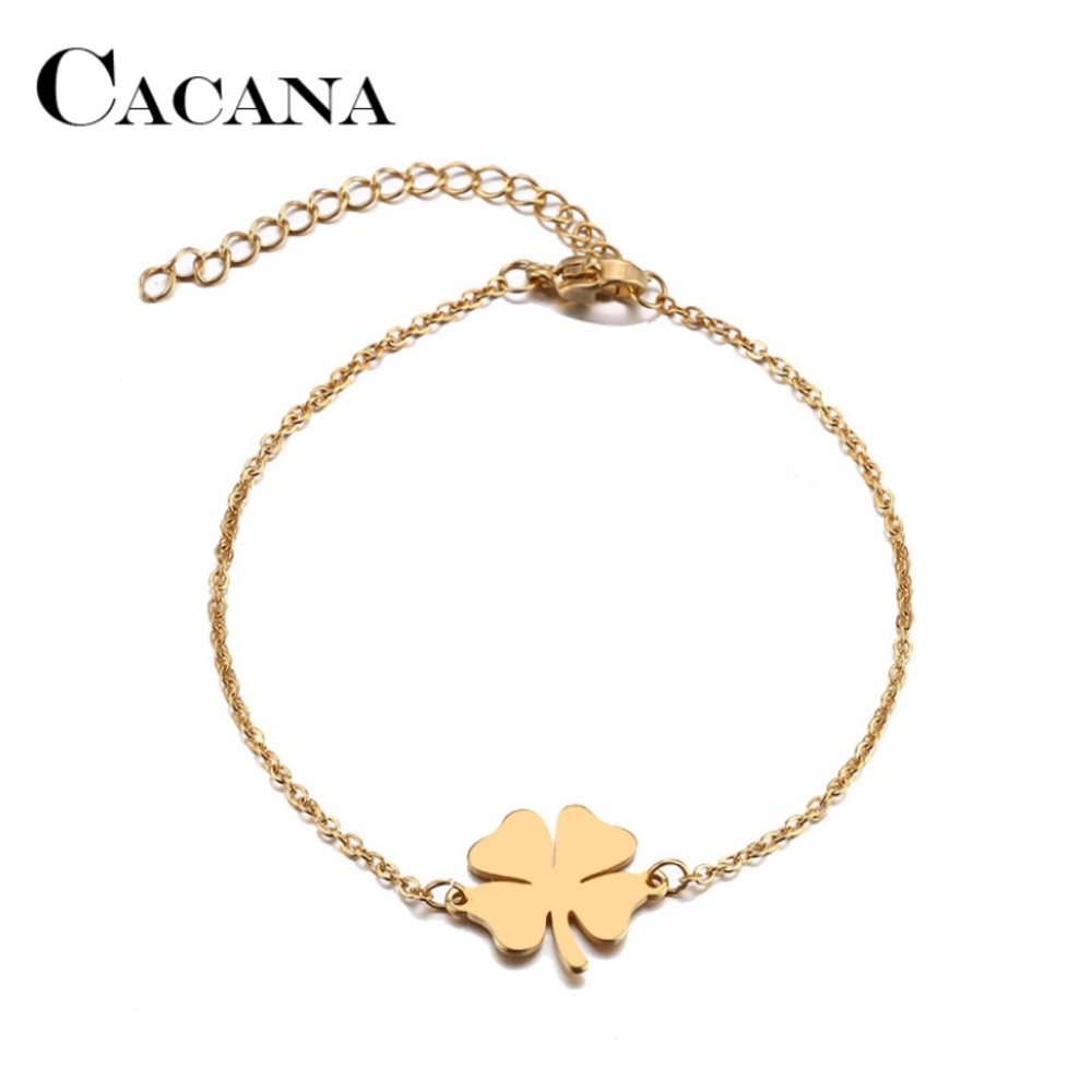 Four Leaf Clover Adjustable Bracelet